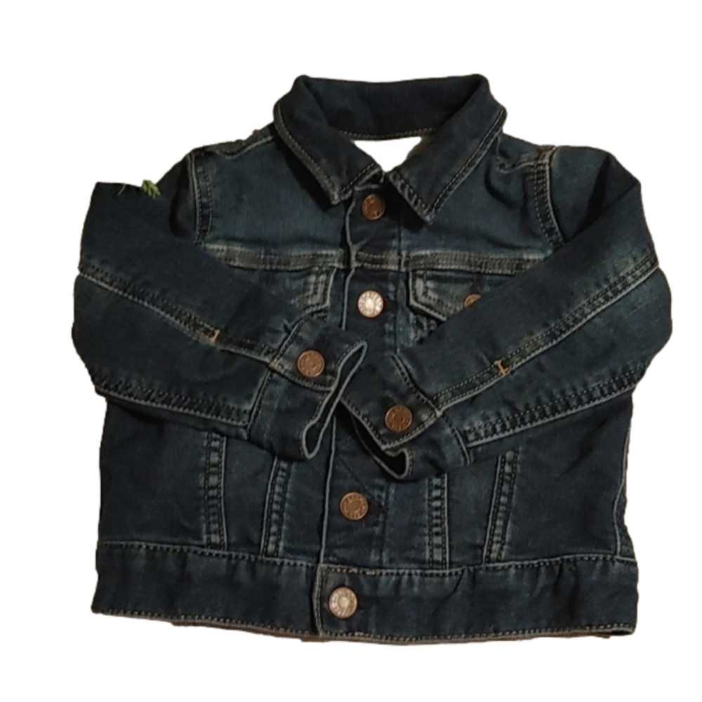 3/$25 BABY GAP Denim cute Jeans Jacket size 18-24 months